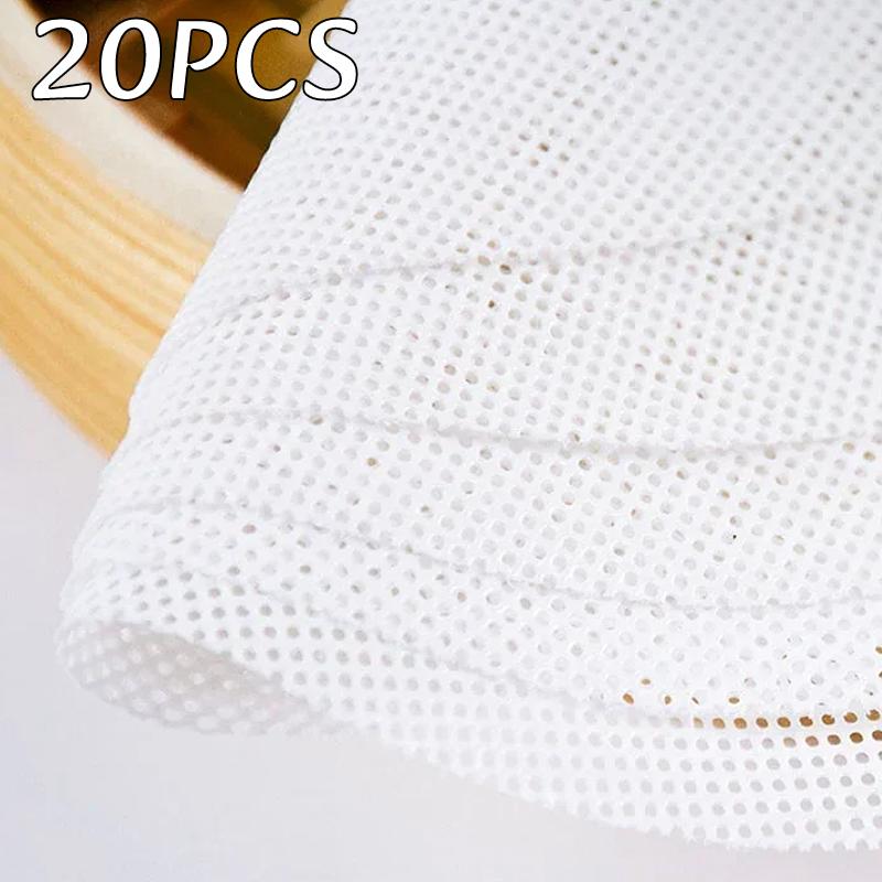 5pc Non-Stick Round Steamers Mat Silicone Steamer Mesh Pad Bun Mantou Dim Sum Paper Restaurant Steamers Mat Cooking Kitchen Tool