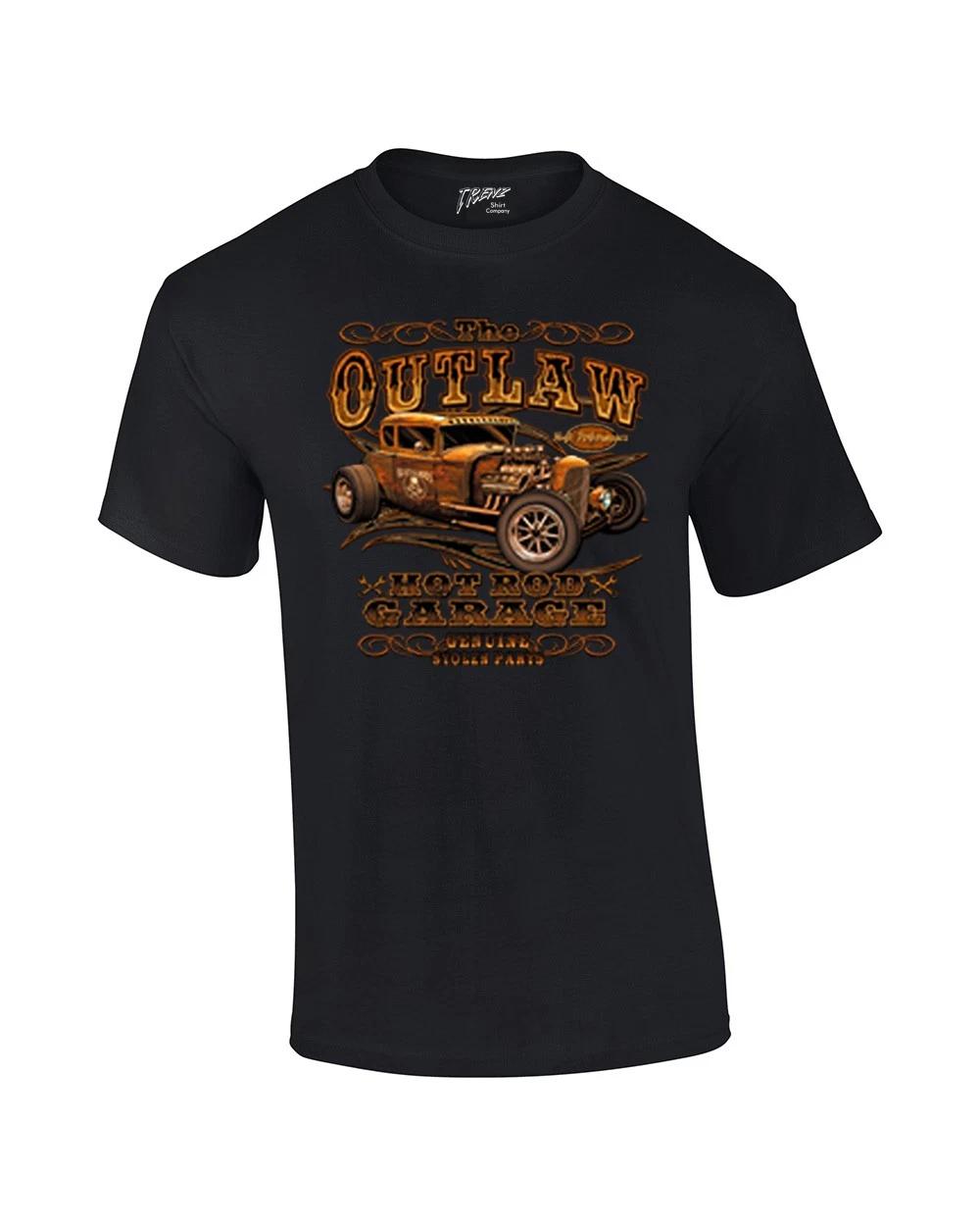 

Hot Rod Classic Cars T-Shirt The Outlaw Garage Genuine Stolen Parts Vintage 2XL