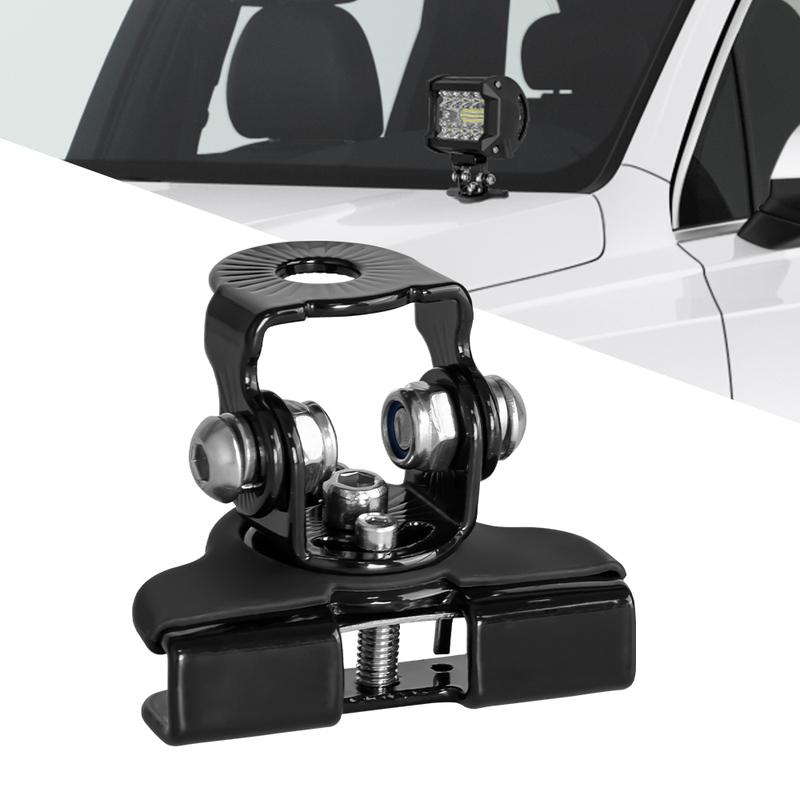Universal Car Mount Work Light Bracket Clamp Stainless Steel Pillar Hood Offroad Led Work Light Bar Holder Accessories