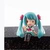 New Anime Character Miku Character Q Version Doll Pvc Cute Seat Model Decorative Toy Birthday Surprise Gift