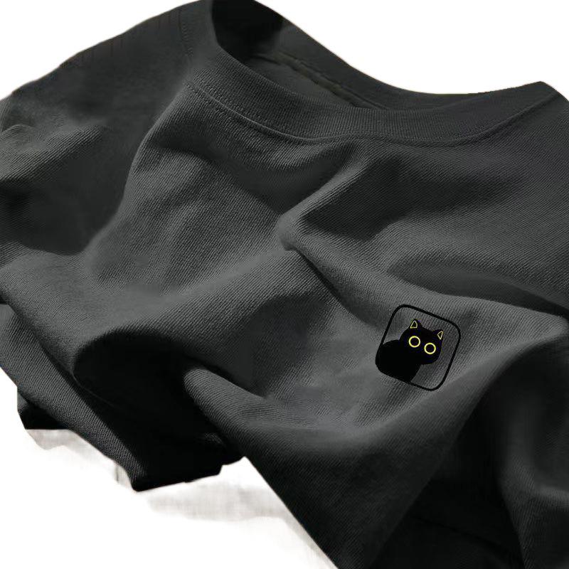 Camiseta de Algodón para Hombre y Unisex de Manga Corta y Cuello Redondo - Moderna, Corte Holgado, Ropa Deportiva, Blanca