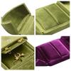 Luxury Rings Bearer Box Solid Color Jewelry Display Holder Necklace Bracelet Case  Jewelry Storage