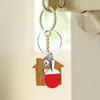 Table Tennis Racket Keychain Paris Games Table Tennis Tournament Keyring PingPong Stylish Pendant Souvenir Gift