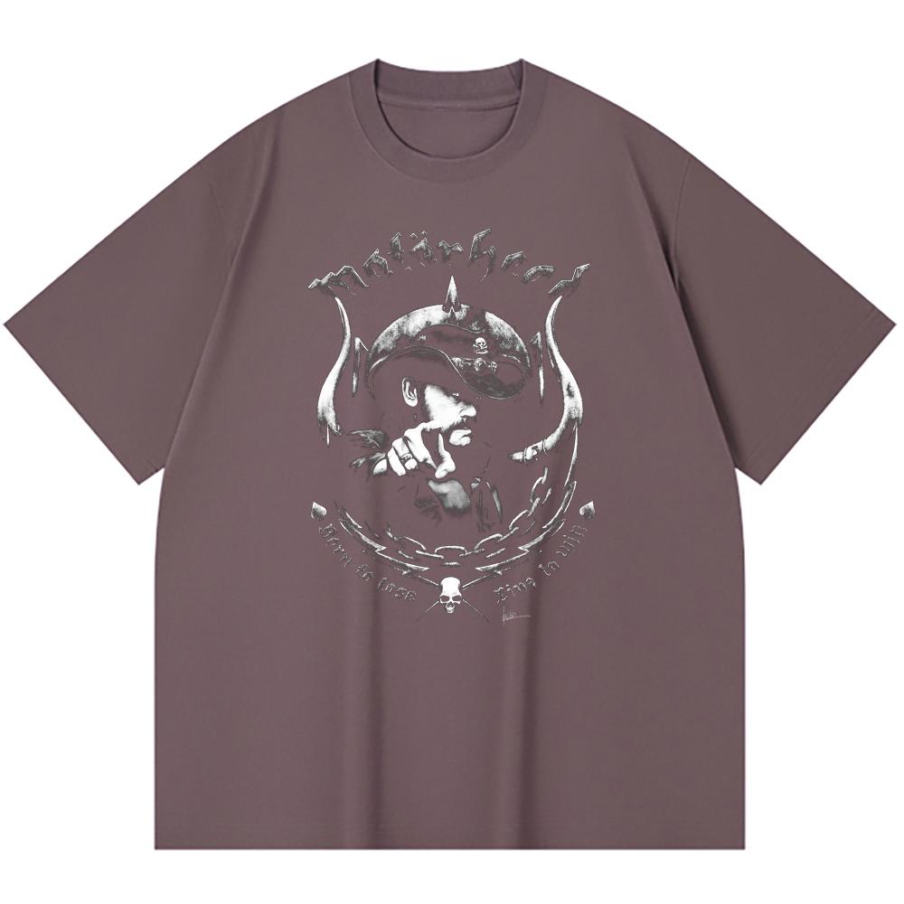 230 Gsm 100% Cotton Heavy Metal T-Shirt Rock Band Popular Music Print Unisex Heavy Cotton T Shirt