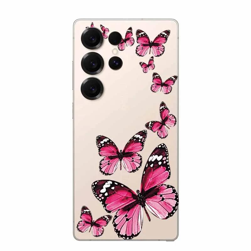Clear Case For Samsung S25 Ultra 5G Case Clear Back Cover Animal Painting Soft Bumper For Galaxy S25Ultra Transparent Soft Funda