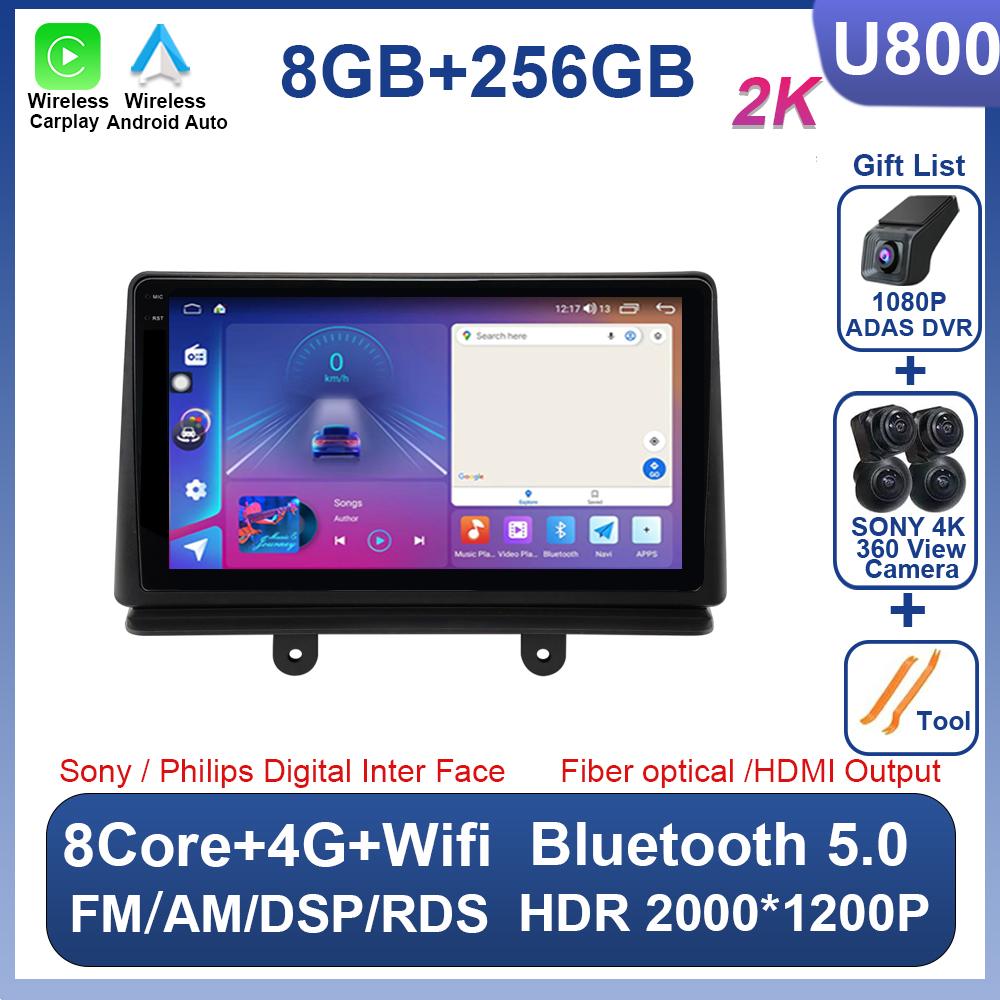 Car Radio For Fiat Doblo 2006 2 Din Multimedia Video Player Carplay GPS Navigation Wireless Android Auto Touch Screen 8 Core 5G