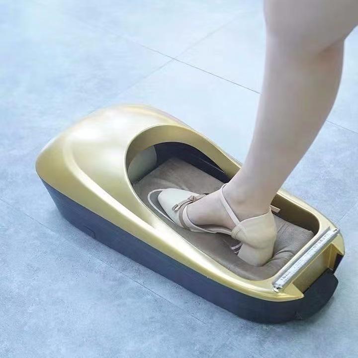 Automatische Schuhüberziehmaschine zur doppelten Verwendung: Staubfrei, Rutschfest, Schrumpffolien-Überschuhe