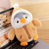 25cm Cute Penguin Plush Toy Soft Fluffy Comfortable Sleep Doll with Clothes Hat Stuffed Animal Pillow Birthday Gift for Kids