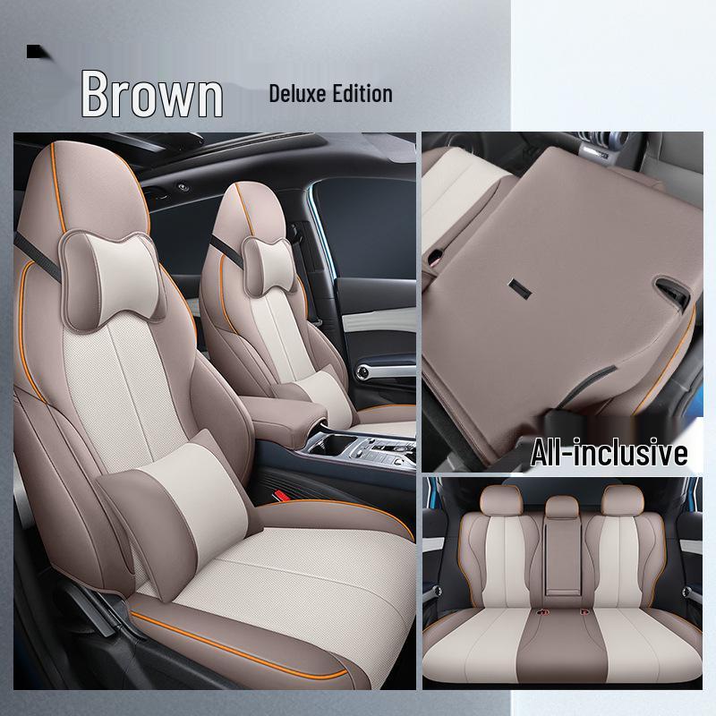 LTCS Car Seat Cushion: Sports Leather Cover for BYD Yuan PLUS, All-Season