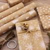 Exclusive Retro Snowflake & Star Polka Dot Christmas Gift Wrapping Paper