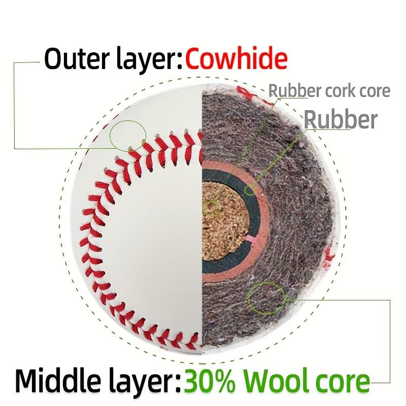 Premium 9-Inch Hard-Stitched PVC Baseball - Ideal for Practice & Competition, Youth Team Sports Gear, Mixed Colors