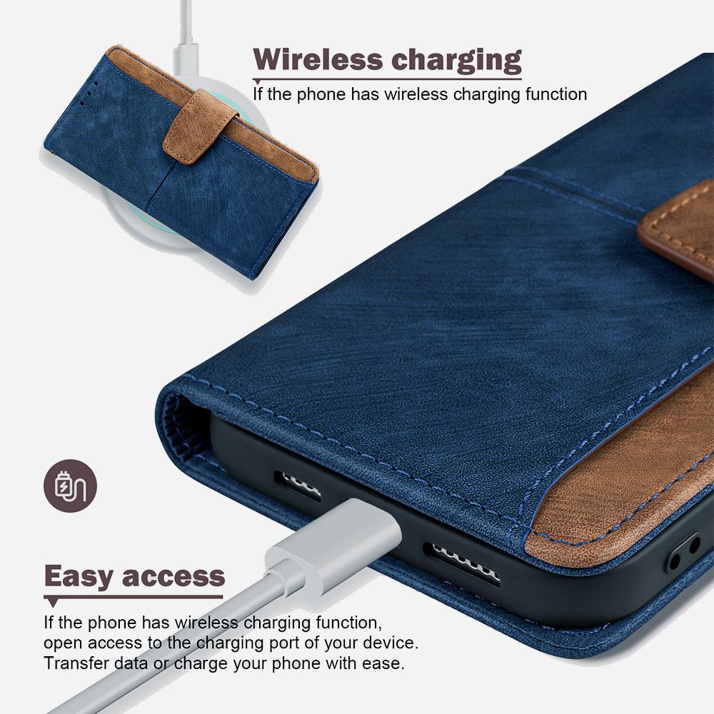 For Oppo Find X8s+ 5G Case RFID Blocking Color Splicing PU Leather Wallet Phone Cover
