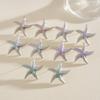 Star Starfish Stud Earrings Geometric Korean Style Earrings Cute Starfish Ear Studs  Beach Vacation