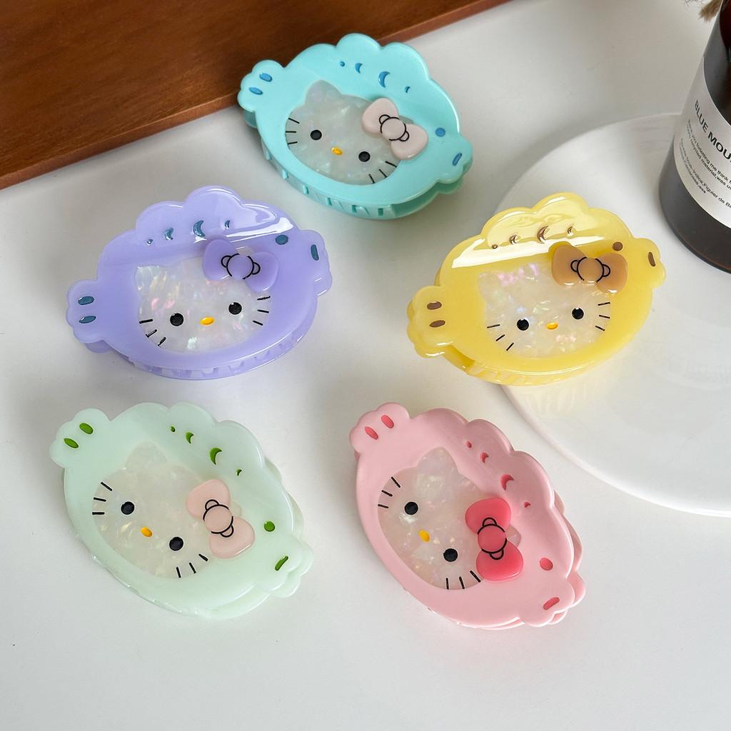Lovely Cat Cartoon Hair Claw Clip In Soft Pastel Colors Perfect For Hairdos Chic