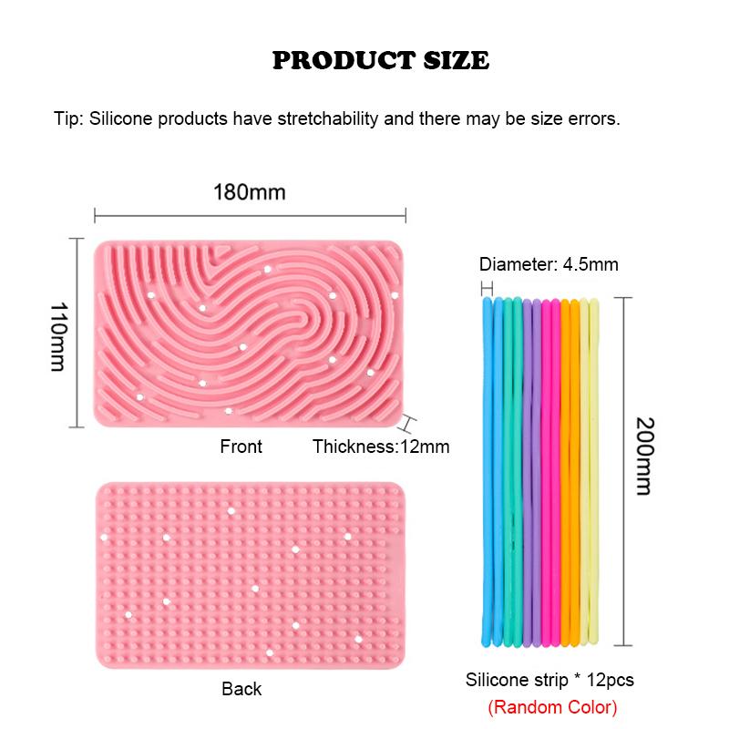 1 Pezzo Scheda Attività Sensoriale in Silicone Aggiornata Giocattoli Fidget Anti Stress Per Bambini Gioco Puzzle Creativo 3D Fai da Te Regali per Bambini e Bambine