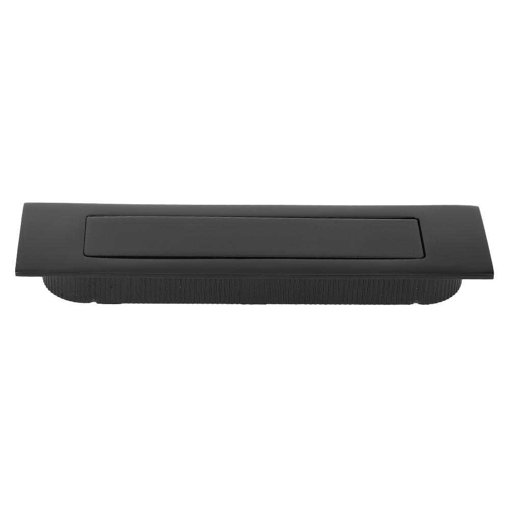Dustproof Furniture Handle Spring Concealed Zinc Alloy Drawer Cabinet Nickel BrushedCelsiusBlack