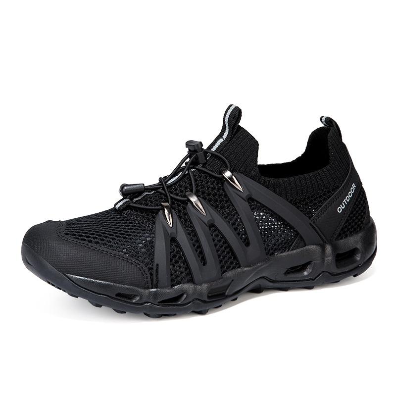 Unisex Water Shoes Quick Dry Mesh Aqua Sneakers Outdoor Walking Footwear Style 2028 Beach Travel Shoes Comfortable Daily Wear
