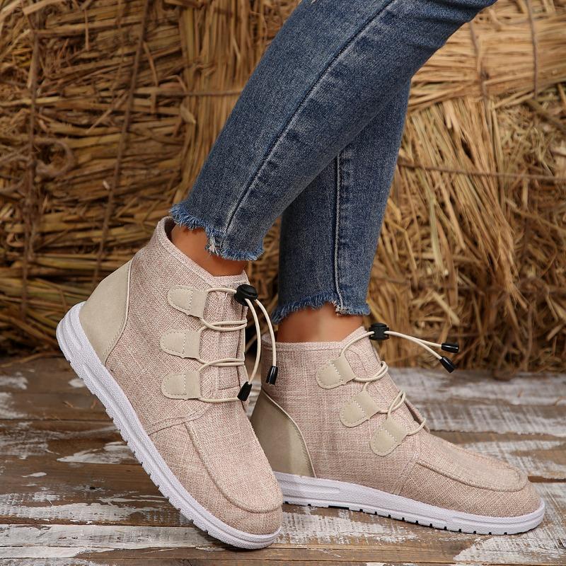 Short Snow Boots Women 2025 Winter New High-top Big Yards Overfoot Martin Boots