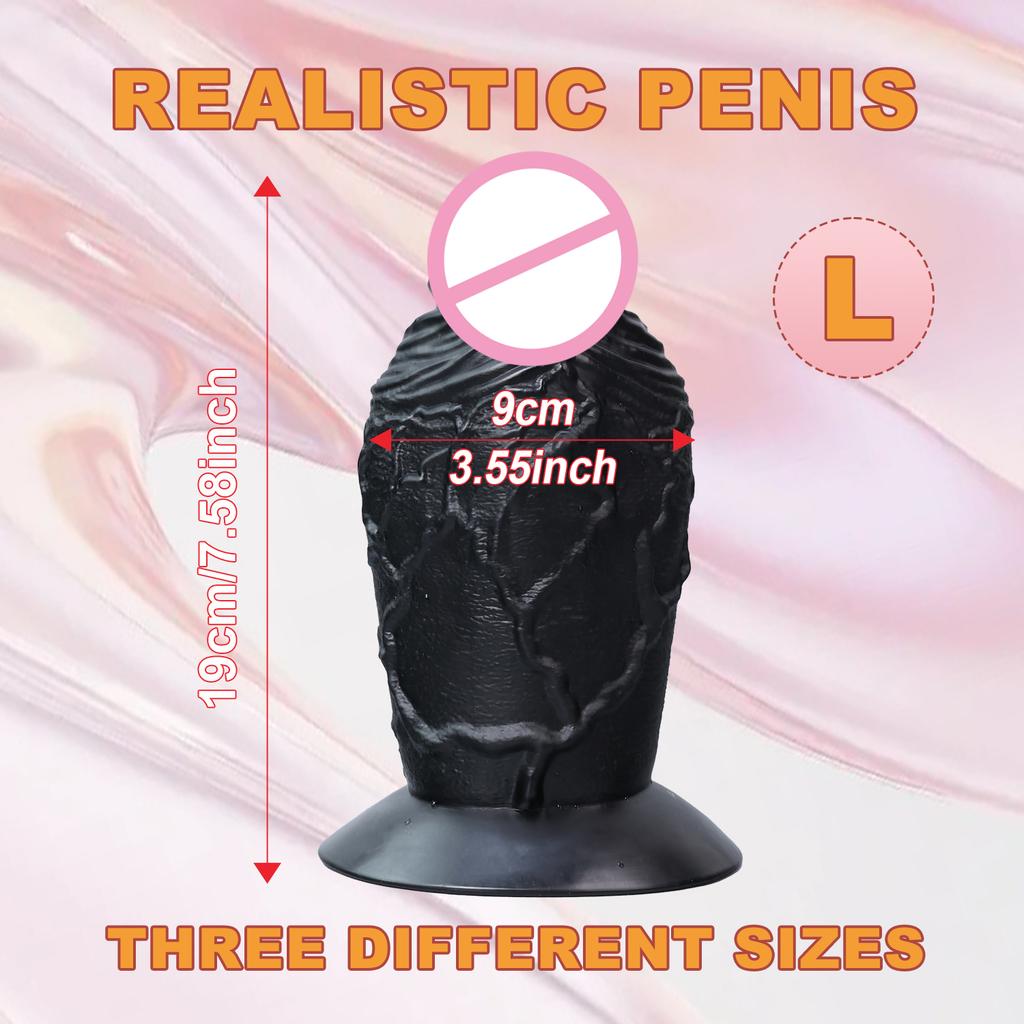 Black Thick Dildo Penis Masturbator Clitoral Stimulation Anal G-spot Stimulation Male Dildos Female Adult Sex Toys Huge Dick 18+