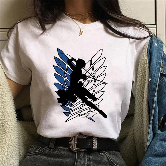 Japanese Anime Attack on Titan Final Season 4 Eren Yeager T Shirt Unisex Women Fashion Casual Short Sleeve Plus Size Unisex T Shirt