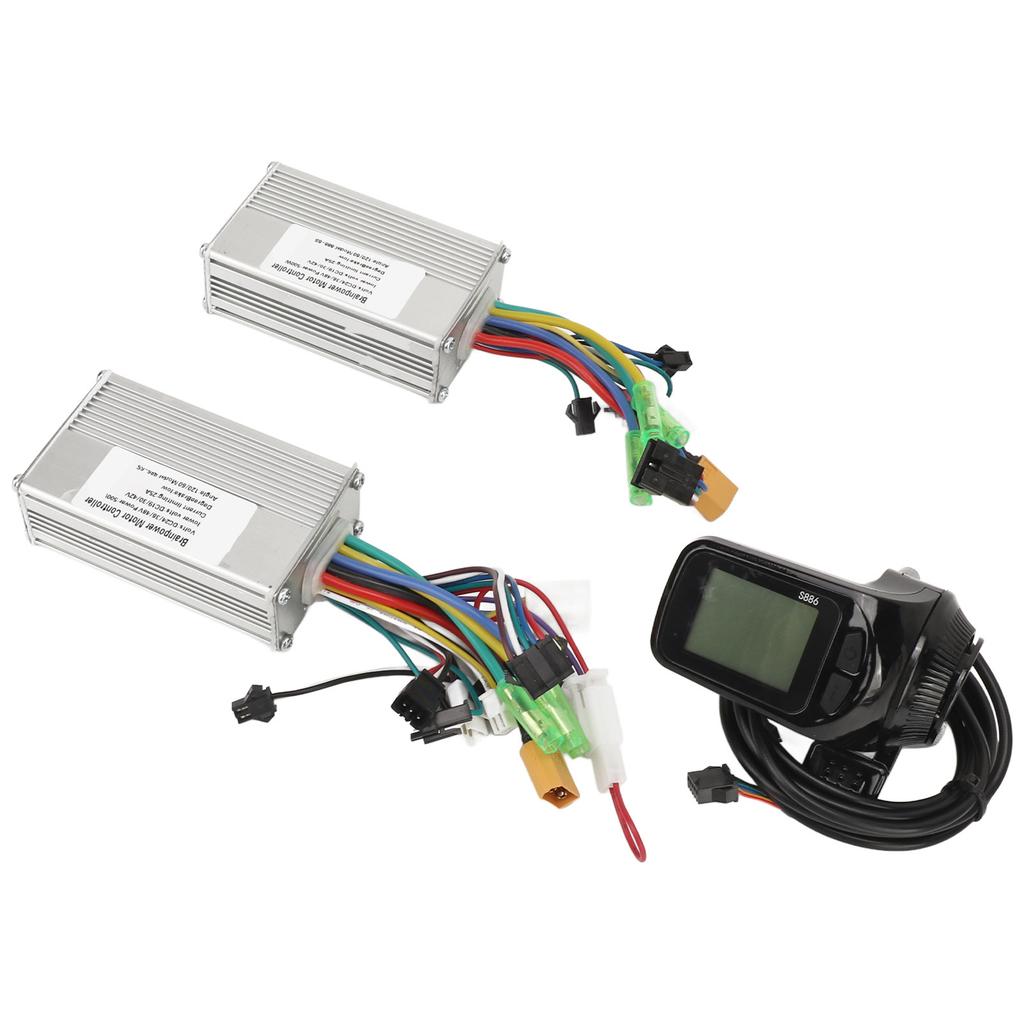 Elektrofahrrad Bürstenloser Controller Kit 24V 36V 48V 500W 25A Lithium Batterie Dual Drive Bürstenloser Motor Controller