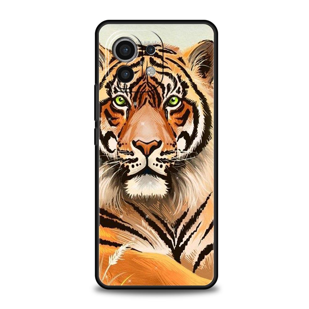 

Чехол для телефона с изображением тигра, льва и леопарда для Xiaomi 12T 12 13 Pro Poco X3 NFC M3 F3 F4 M4 X4 Mi Note 10 11 Lite 10T 5G 11T 9T, мягкий чехол Mi Note 10 Lite
