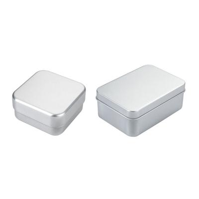 2 Stück Quadratische Reise-Seifenschale mit Deckel Seifenbox Praktisch Aluminium Seifenschale Outdoor Camping