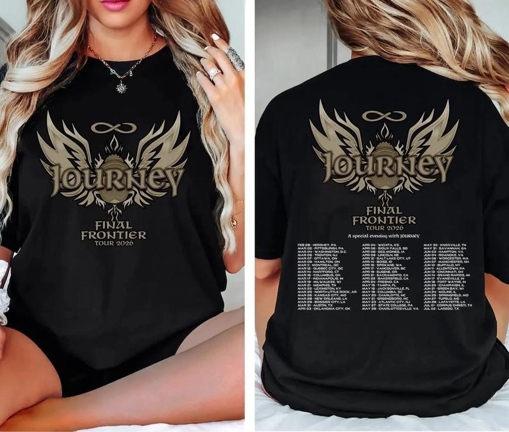 Journey Final Frontier Tour 2026 Concert Fan Gifts Unisex TShirt Unisex T-Shirt XXL