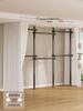 Floor-Standing Clothes Rack: Bedroom Hanger, Retractable Drying Rod, Coat & Hat Rack.