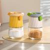 Measuring Seasoning Bottle 0.5g Precise Quantitative Salt And Pepper Shaker Push Type Salt Control Bottle Glass Spice Jar for Kitchen Cooking Camping