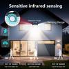 3 Head Solar Lights Outdoor Waterproof Motion Sensor Light 270° Illumination Led Solar Flood Lights Wall Lamp Garden Yard Patio