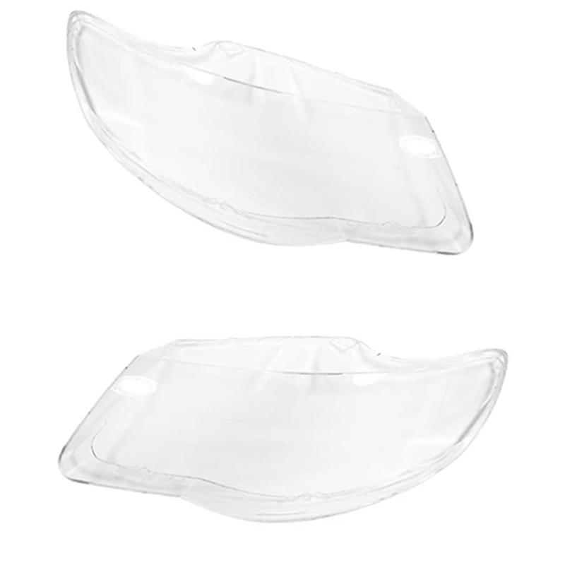 1Pair Car Headlight Lens Cover For VW Touareg 2007 2008 2009 2010 Headlamp Cover Clear Lamp Shell Transparent Lampshade