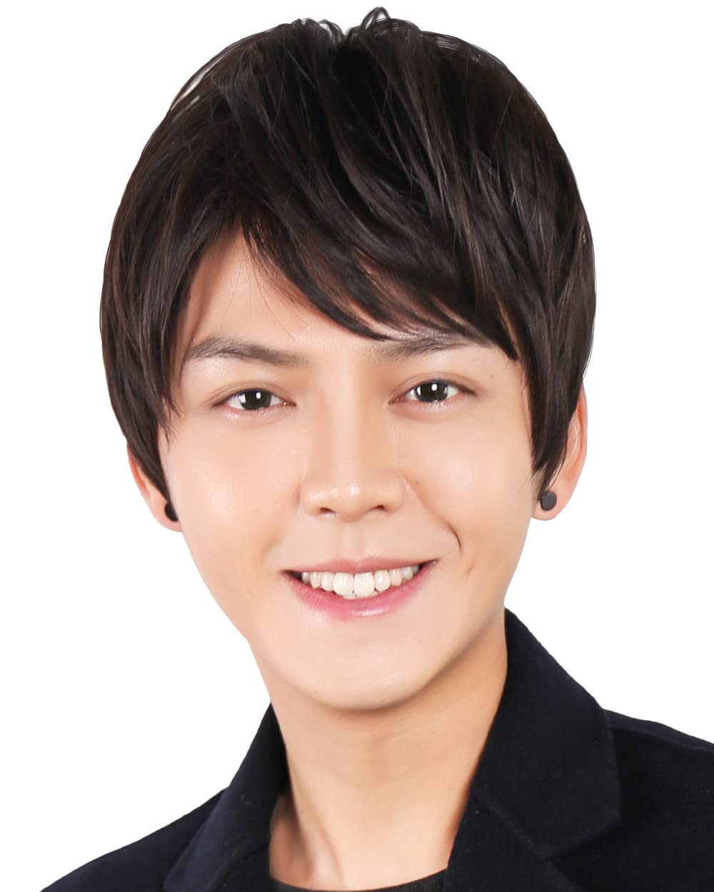 

короткий корейский идол для мужчин и с париком термо натуральный натуральный [TefuRe] Мужской парик, короткий, натуральный, мужской парик, парик, волосы, мальчики, корейский, стиль, сетка,