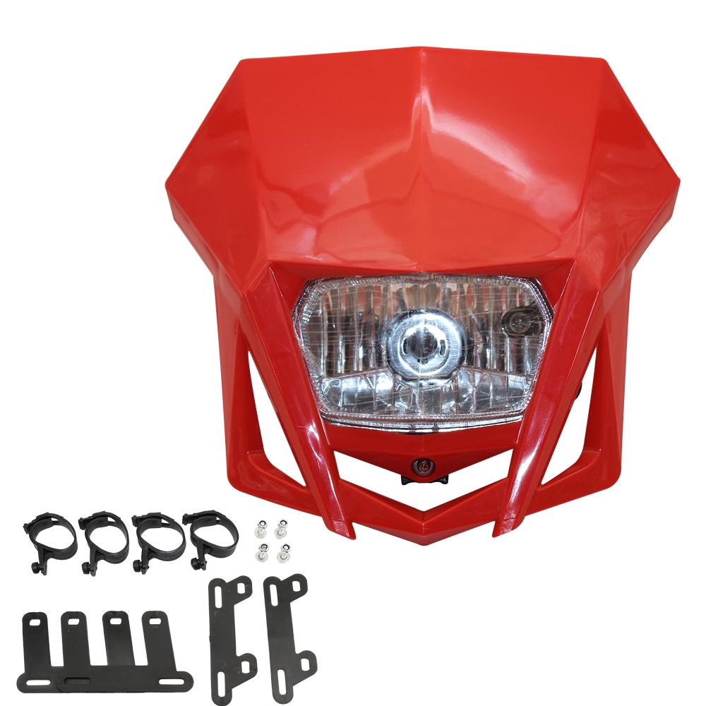 For Honda XR 250 CRF 450 Yamaha WR Motorcycle Headlight Plate Enduro Dirt Bike Accessories Kawasaki Suzuki Motocross Headlamp