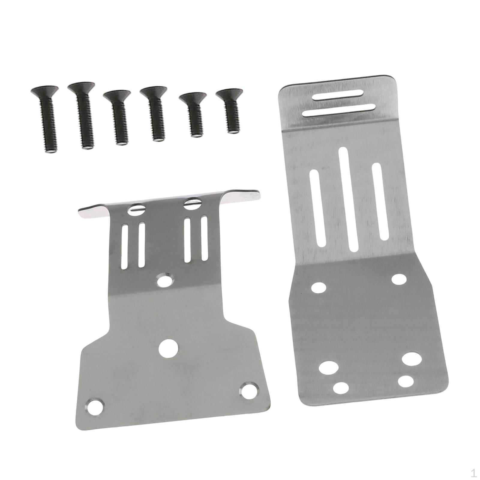 

1:10 Chassis Skid Plate Protector Repair Replace Components Spare Parts Guard for Hobby Model