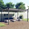 VidaXL Garden Gazebo with Retractable Roof Terrace Belvedere Patio Pavilion Shelter Reception Tent Marquee 318538