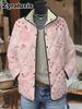 Women's Padded Cotton Jacket Floral Digital Print Women's Cotton Jacket