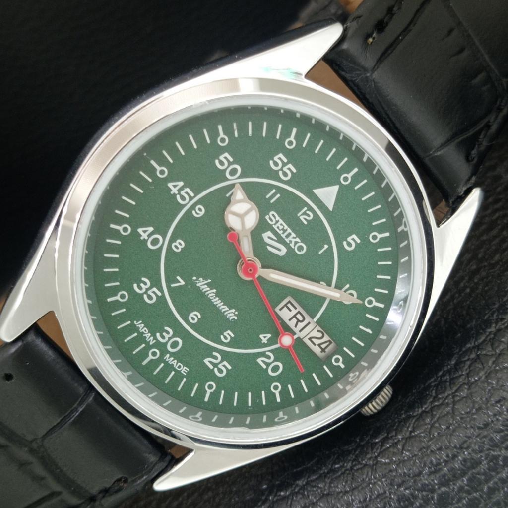ОТРЕСТАВРИРОВАННЫЕ SEIKO 5 АВТОМАТИЧЕСКИЕ 6309A ЯПОНИЯ МУЖСКИЕ ВИНТАЖНЫЕ ЗЕЛЕНЫЕ ЧАСЫ a442299-1