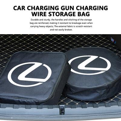 For Lexus Car Charging Cable Rechargeable Gun Storage Bag CT ES GS NX IS250 RX350 IS200 LX570 UX250h CT200h