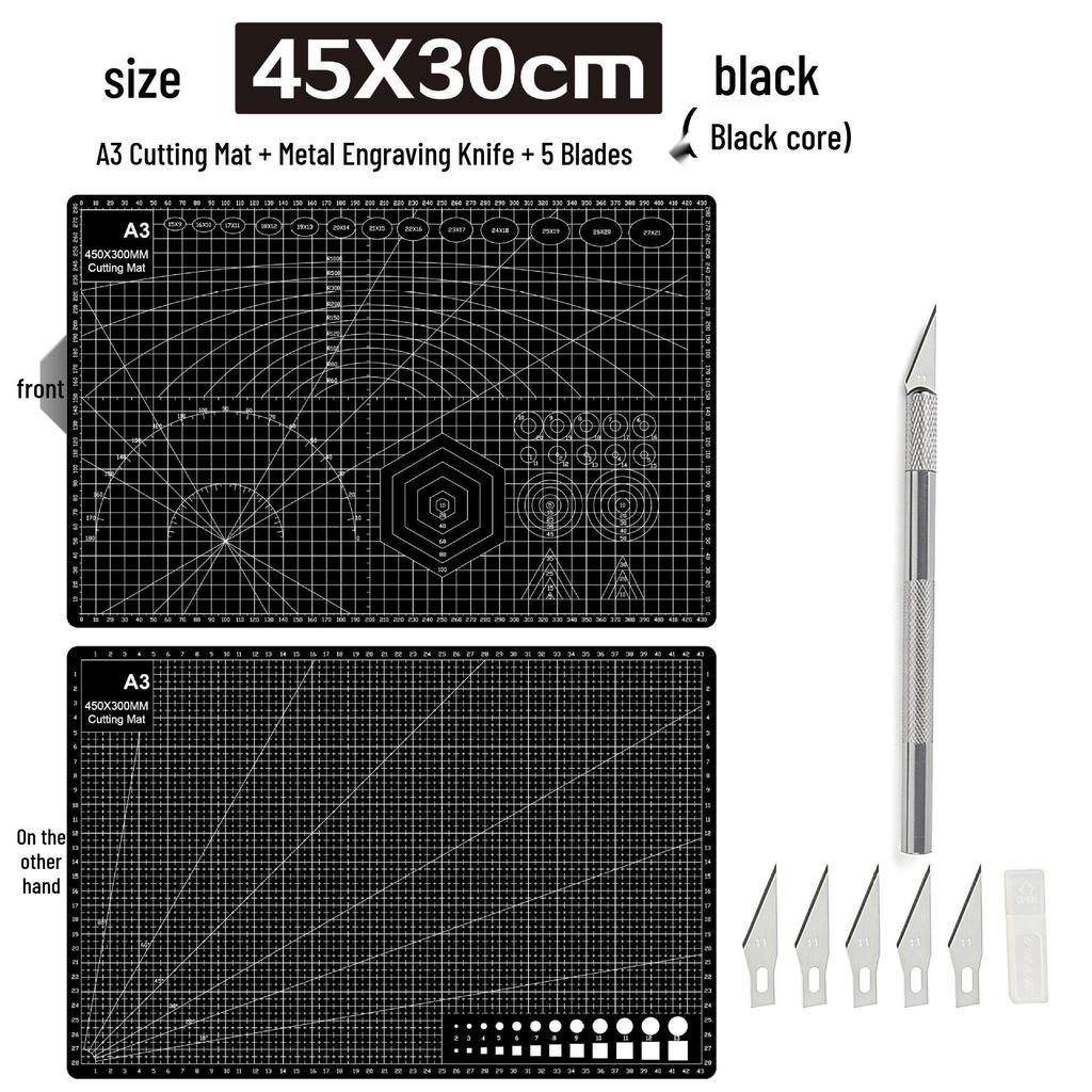 A3 3mm Extra Thick Cutting Mat: Handmade, Durable Pad for Paper Cutting & Writing