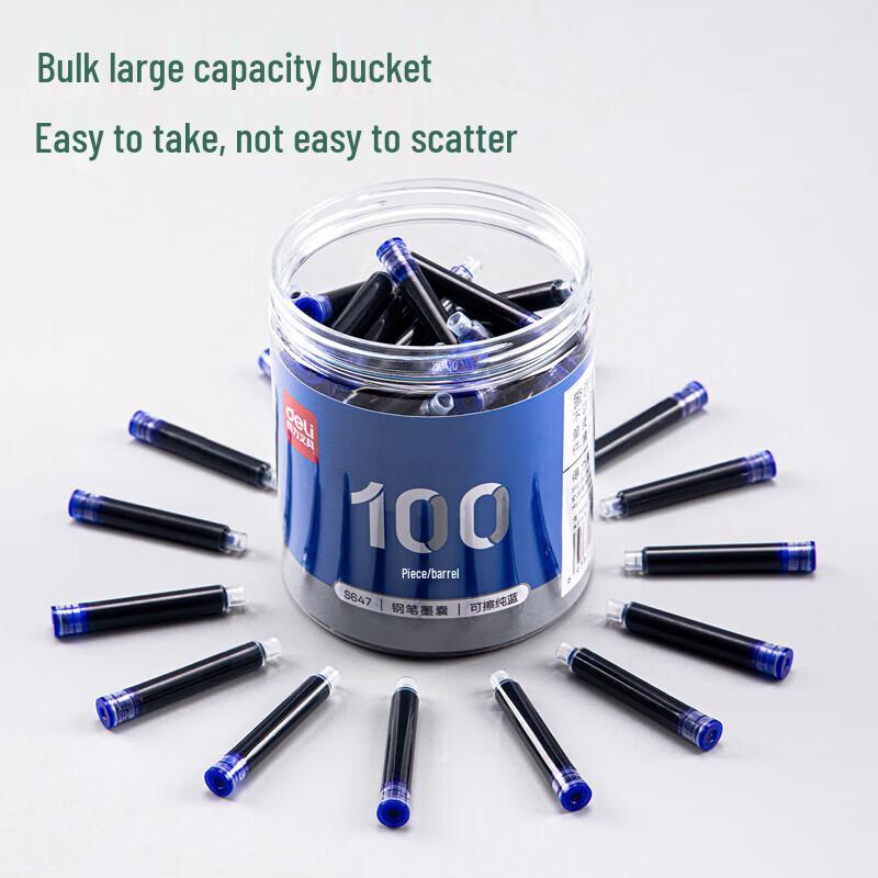 Deli Fountain Pen Erasable Ink Cartridges