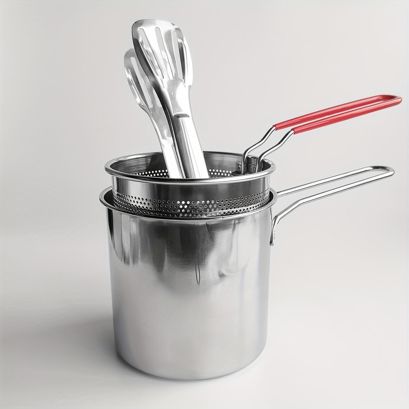 

Набор из 3 сковород для фритюра, подходит для фритюра, высокоэффективный и энергосберегающий, незаменимая сковорода для фритюра для улицы