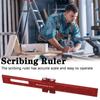 T-Type T Track Ruler W/ Slide Stop Measuring Marking Ruler  Woodworking Tools