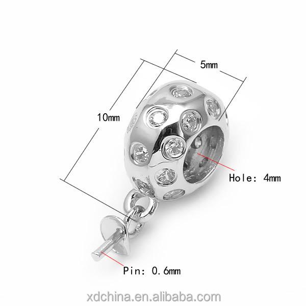 XD SB138 925 Sterling Silver Jewelry Settings Semi Mount for Pearl Sterling Silver Pendant Settings 925 SILVER