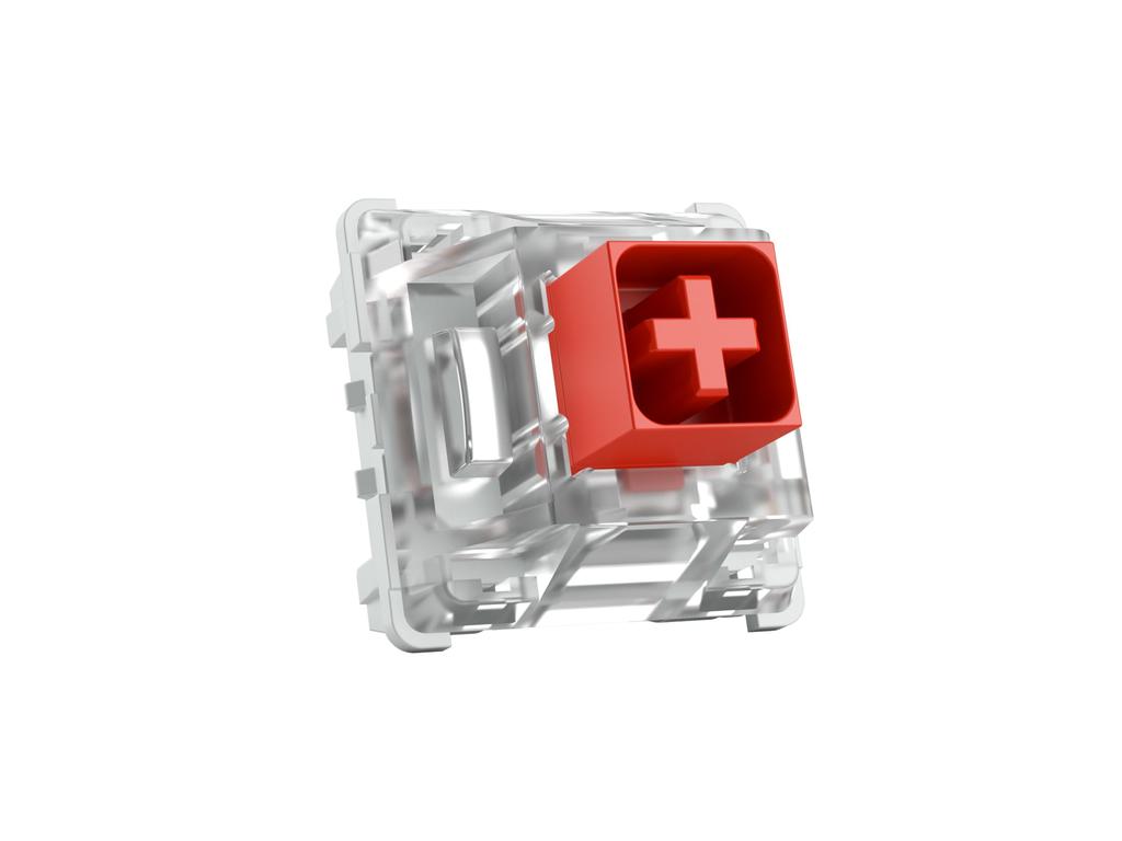 Glorious Kailh Linear Key Switches, Red, 3-Pin, 120-Piece Hot-Swap Compatible with Gaming Mechanical Keyboards