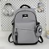 Schoolbag new Korean version college student couple schoolbag large capacity lightweight versatile travel backpack fashionable atmosphere
