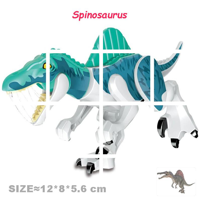 Velociraptor Triceratops Jurassic Dinosaurier Welt Indominus T-Rex Modell Zusammenbauen Pädagogische Bausteine Spielzeug für Kinder Geschenke
