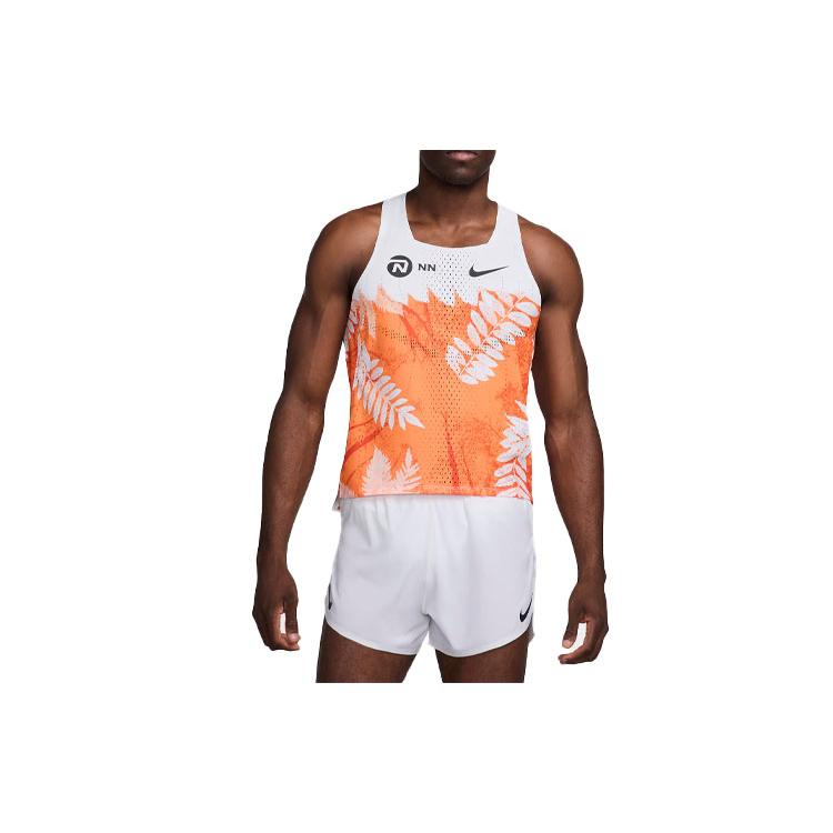 New Nike Dri Fit Running Tank Top Men's Orange FQ1363-803