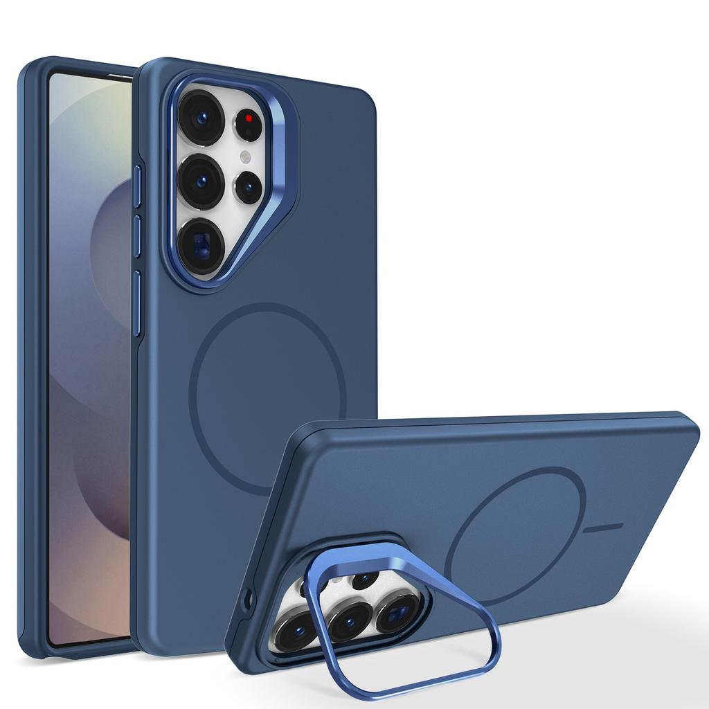 Carcasă Magnetică Nouă Mată Pentru Magsafe Pentru Samsung Galaxy S26 S25 S24 S23 S22 Ultra Plus S25FE S24FE S25Edge Cu Suport