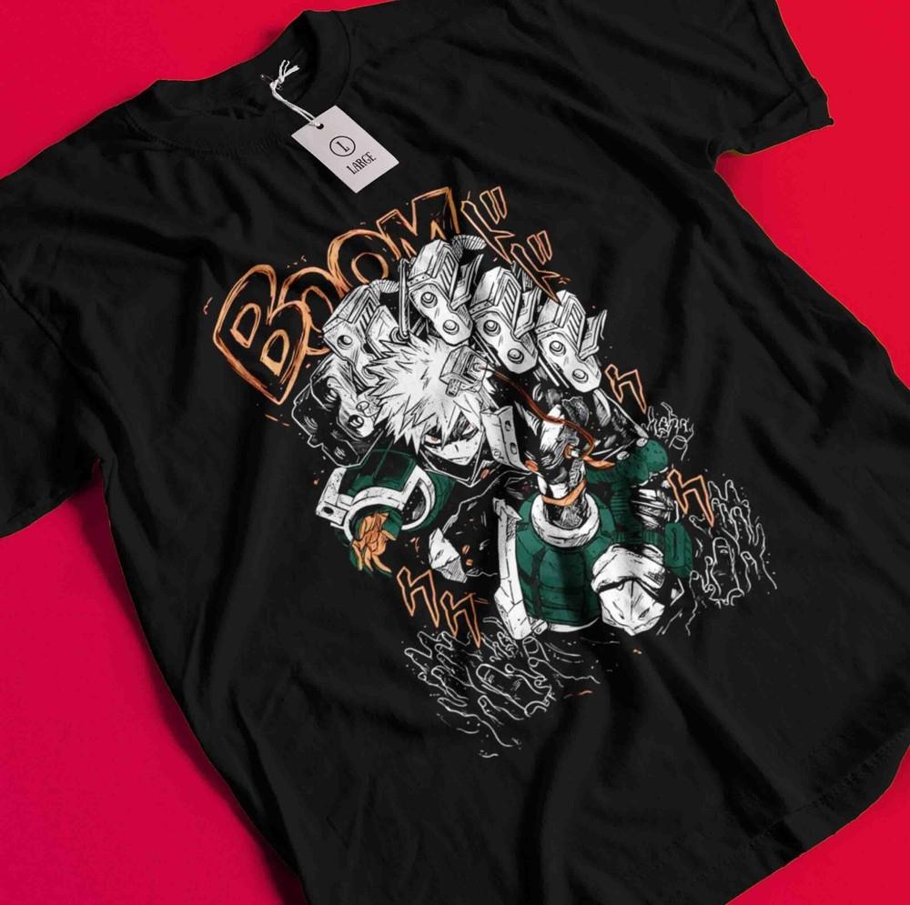 Bakugo Katsuki T-Shirt My Hero Academia Deku Tee Anime Midoriya Dabi Shoto Shirt BB614